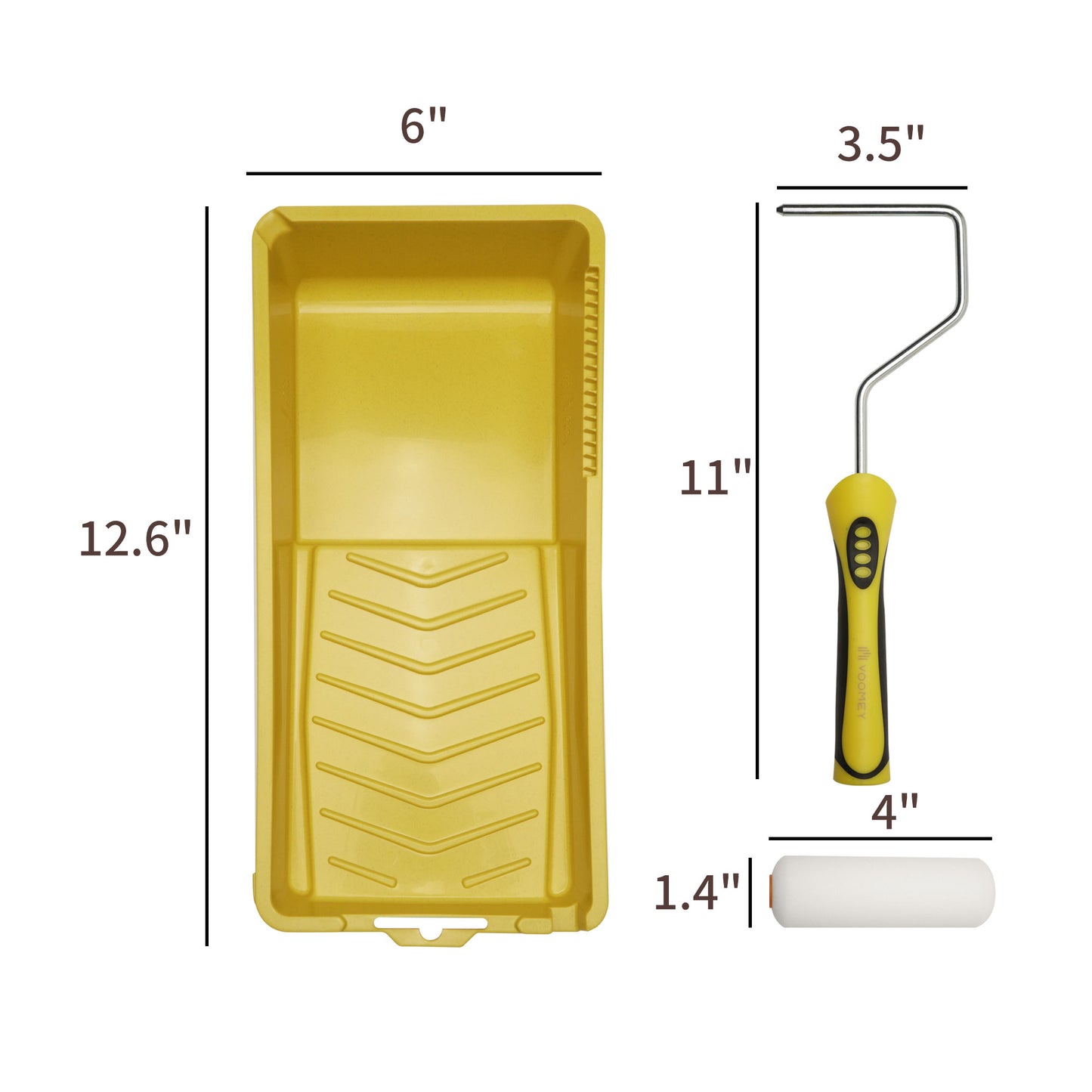 8 Piece 4 Inch Mini Paint Roller