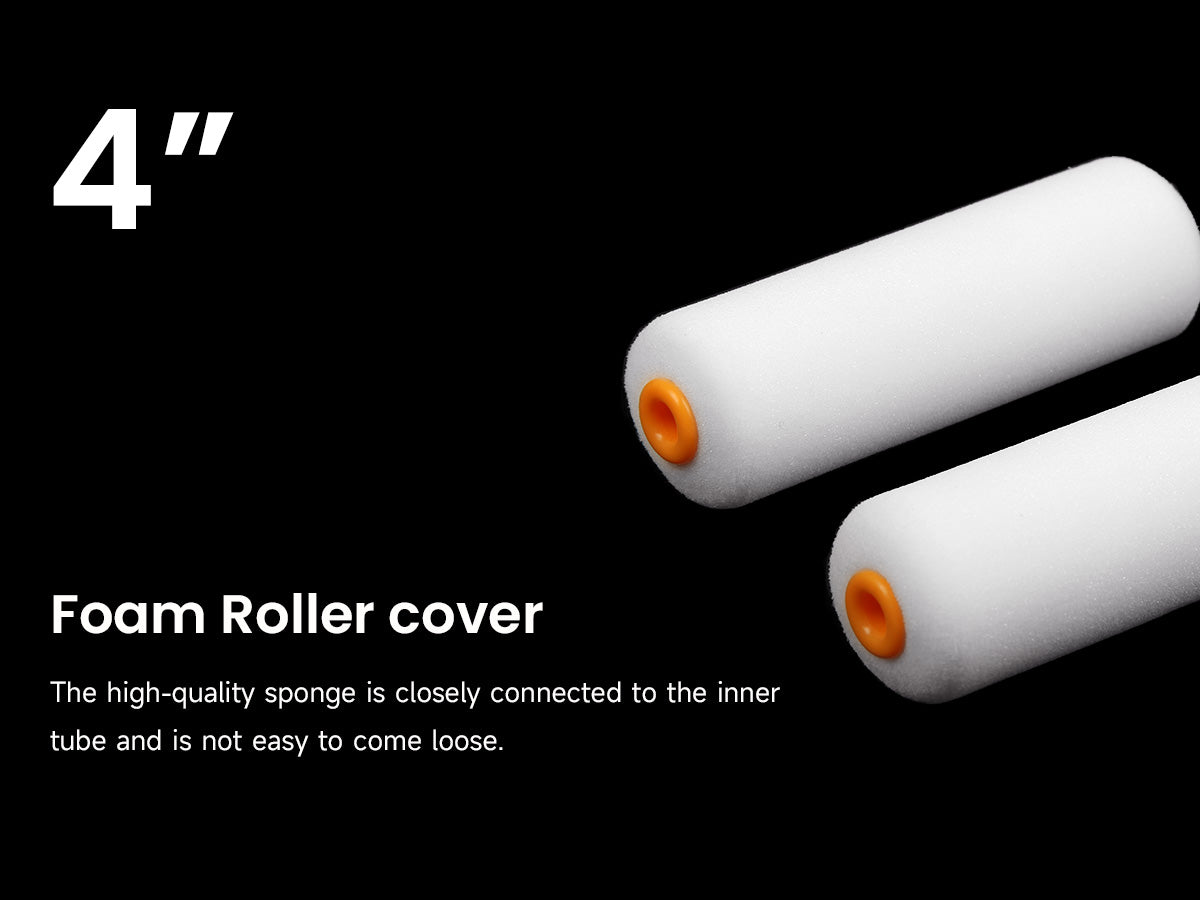VOOMEY 4 Inch DIY Mini Paint Roller 8 Piece