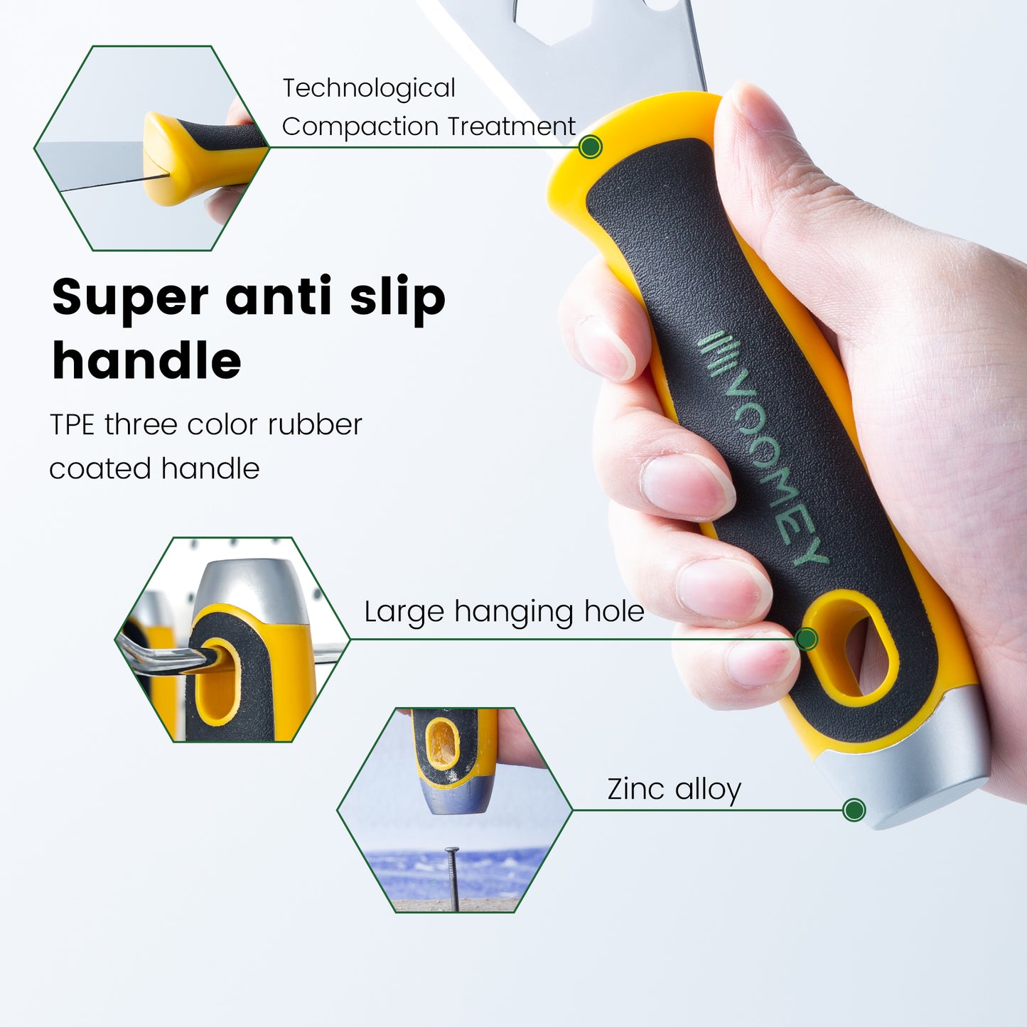 VOOMEY 3-Pack Wall Repair Kit | Metal Putty Scraper Set