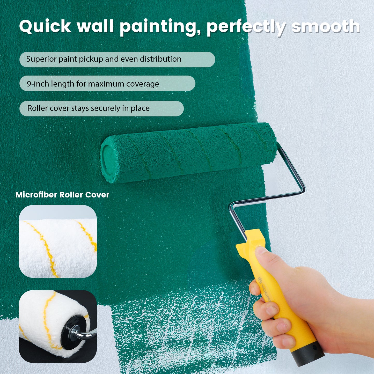 VOOMEY 12 PCS Professional Paint Roller Kit