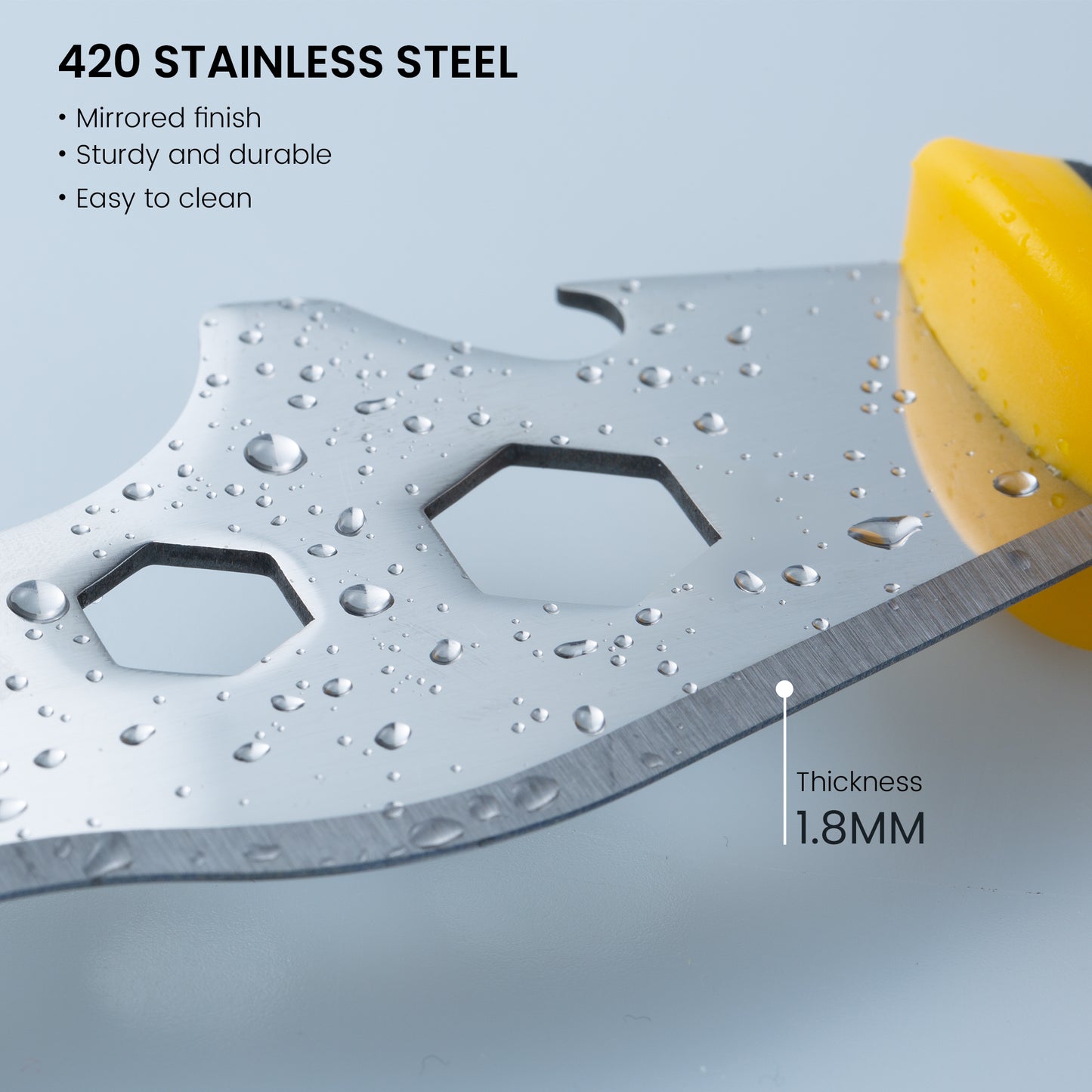 Voomey All-in-One 12-in-1 Stainless Steel Putty Knife and Scraper