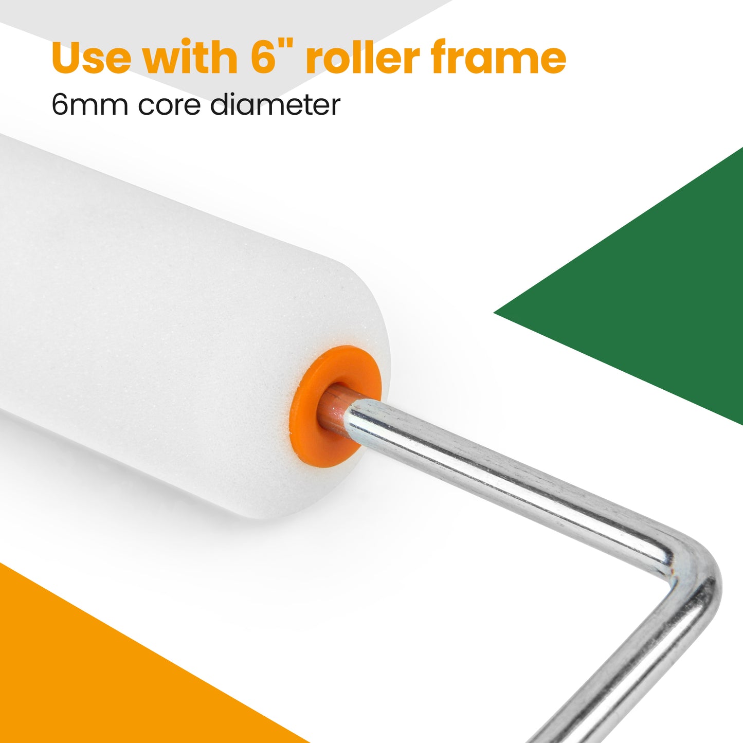 6 Inch 48 pcs Foam Paint Roller Covers