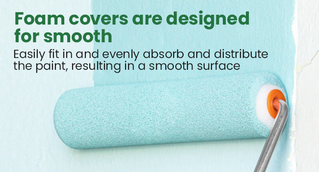 6 Inch 48 pcs Foam Paint Roller Covers