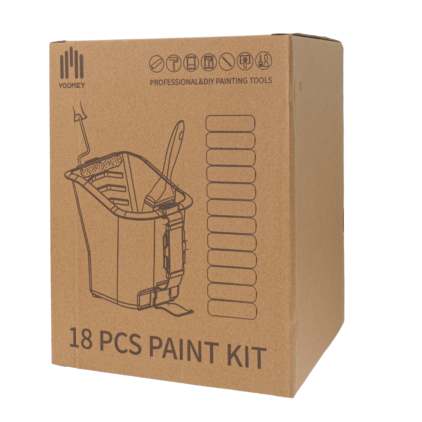 18 Pcs Paint Bucket Hand Held Kit