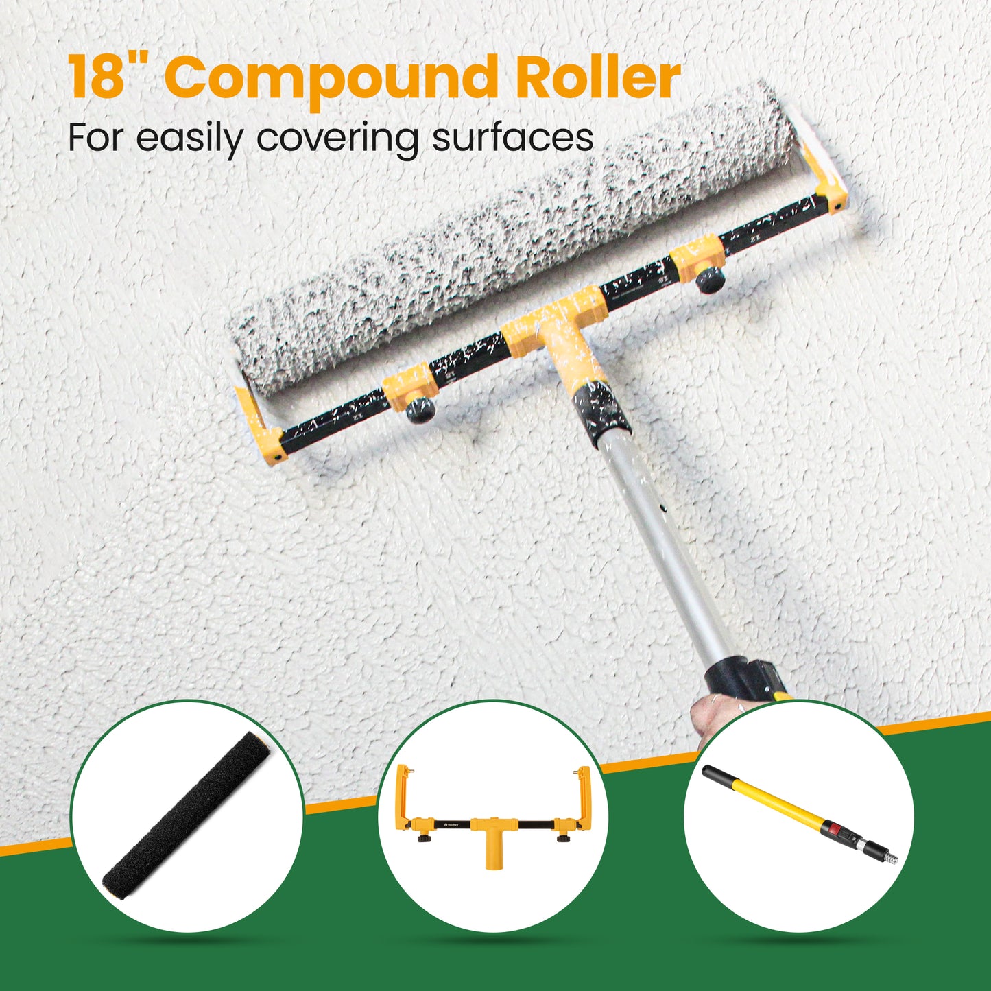 10 PCS 18 inch Paint Roller Kit