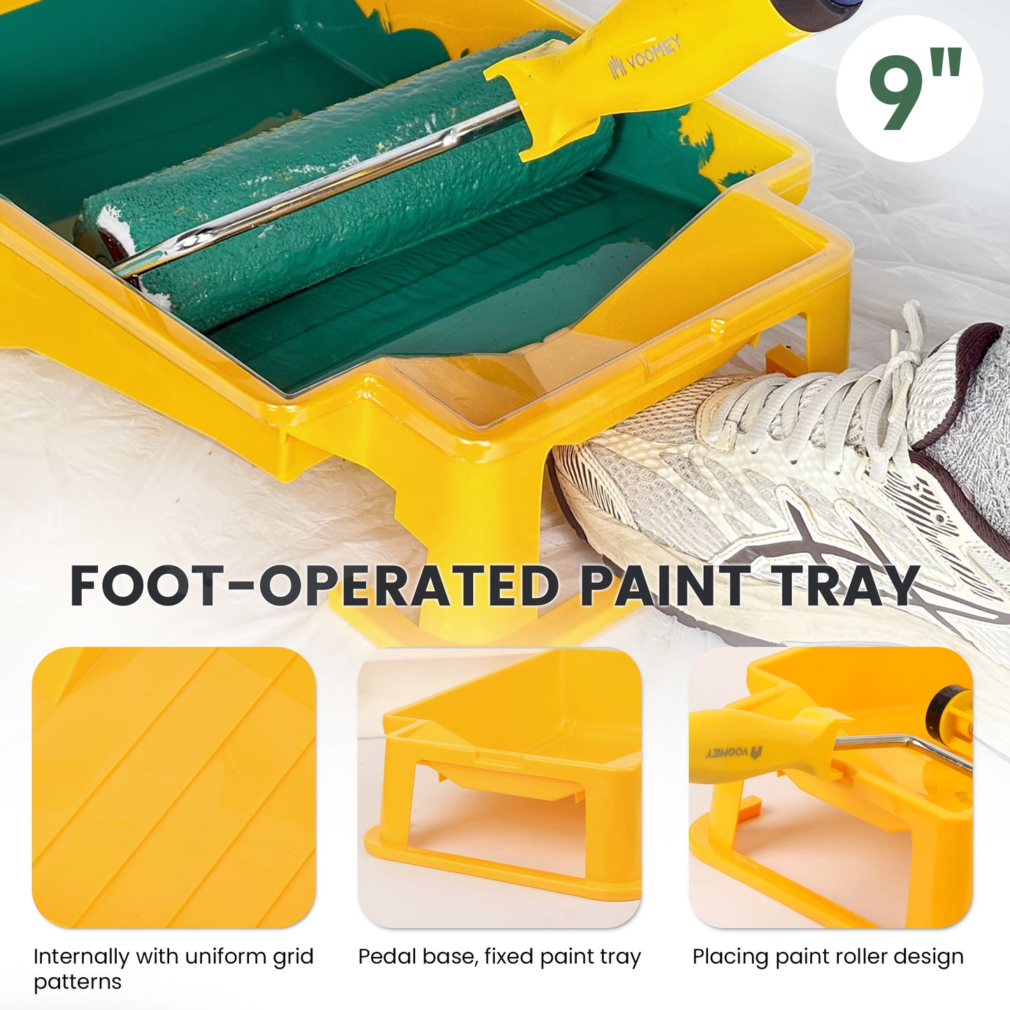 VOOMEY 12 PCS Professional  Paint Roller Kit