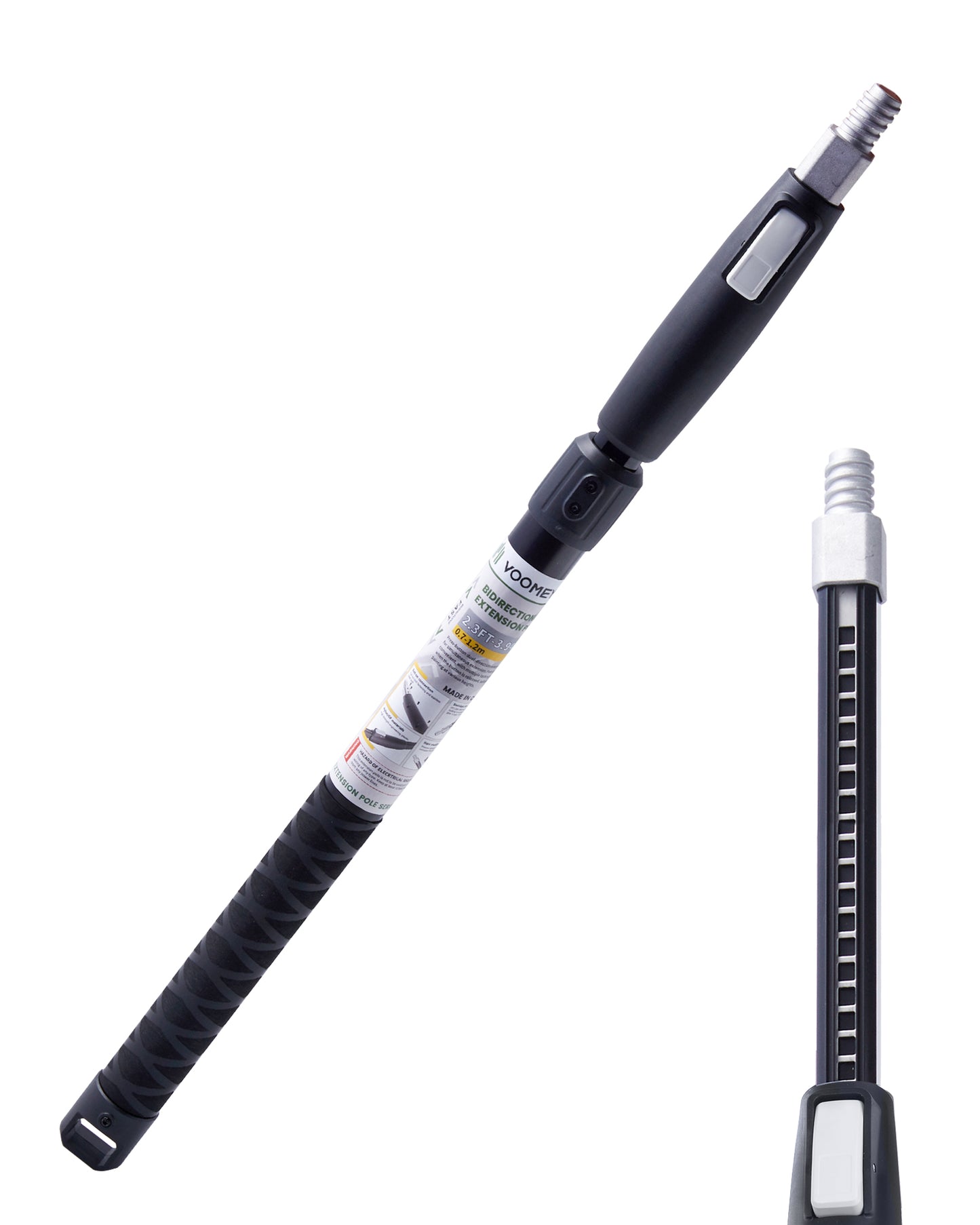 VOOMEY 2.3-4 ft  Dual Extending 28 Point Adjustable Extension Pole