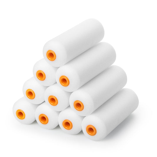VOOMEY 4 Inch Foam Paint Rolle Pack of 10