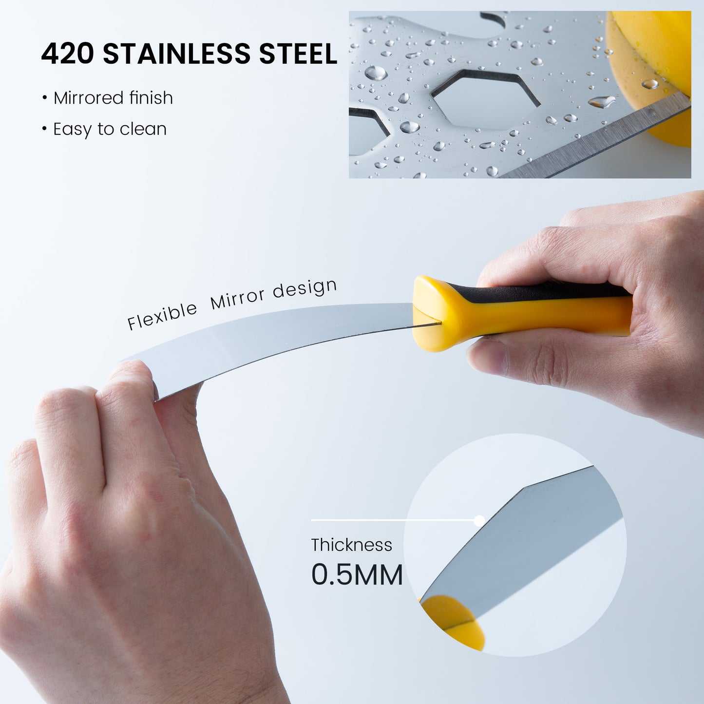VOOMEY 3-Pack Wall Repair Kit | Metal Putty Scraper Set