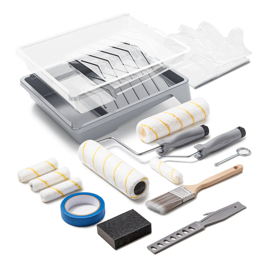 VOOMEY Practical DIY Paint Roller Kit -17 Piece